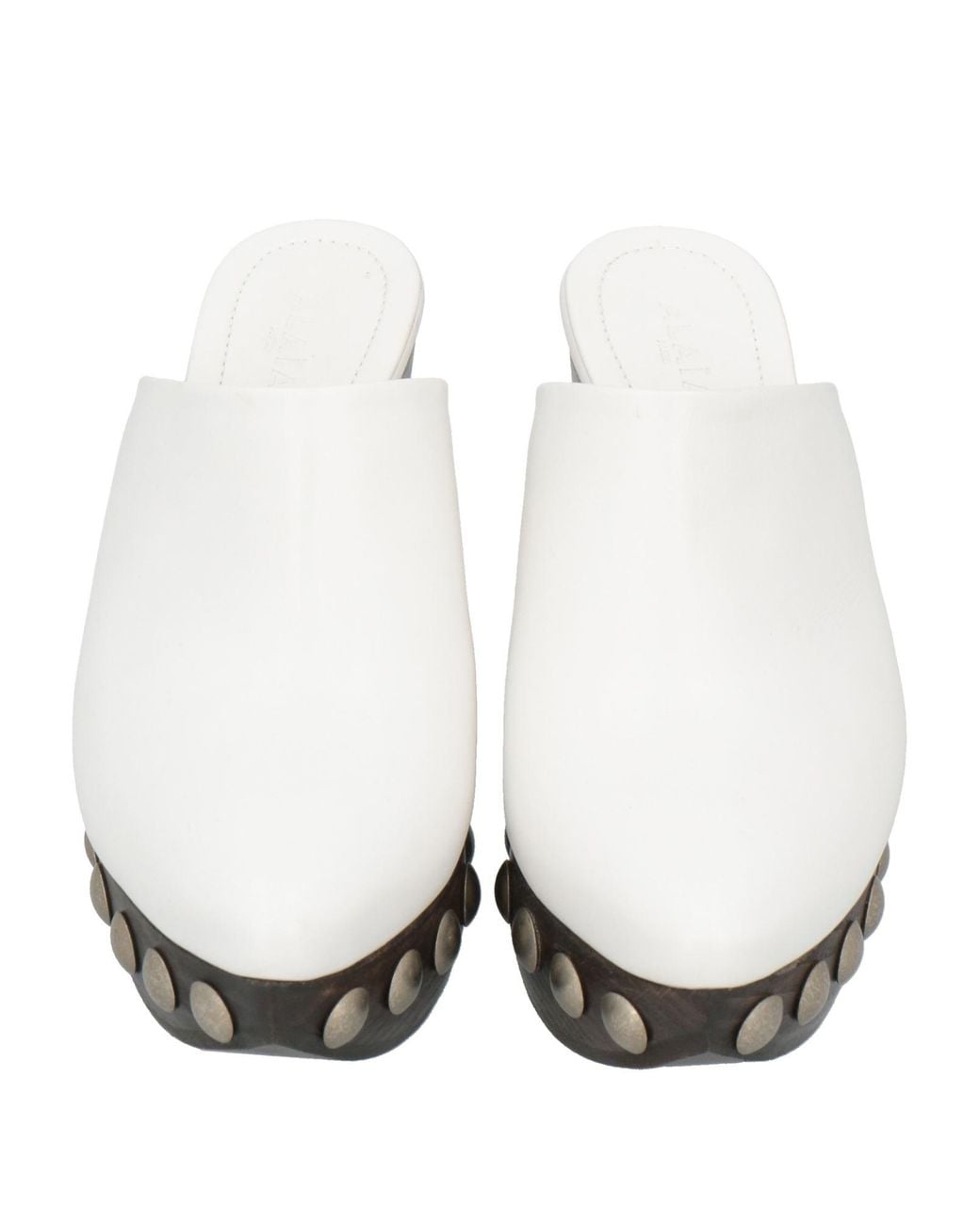 Alaïa White Mules & Clogs