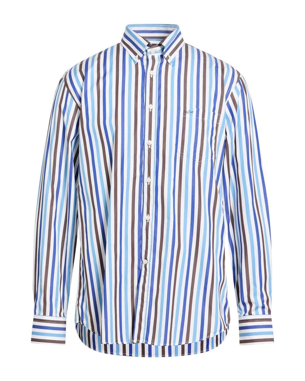 Paul & Shark Blue Shirt Cotton for men
