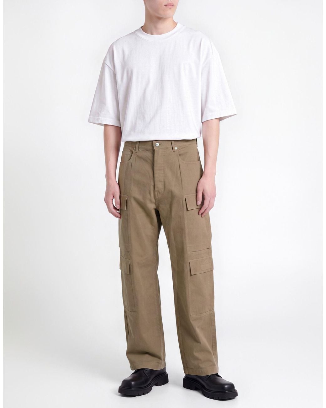 Rick Owens Natural Pants Cotton for men