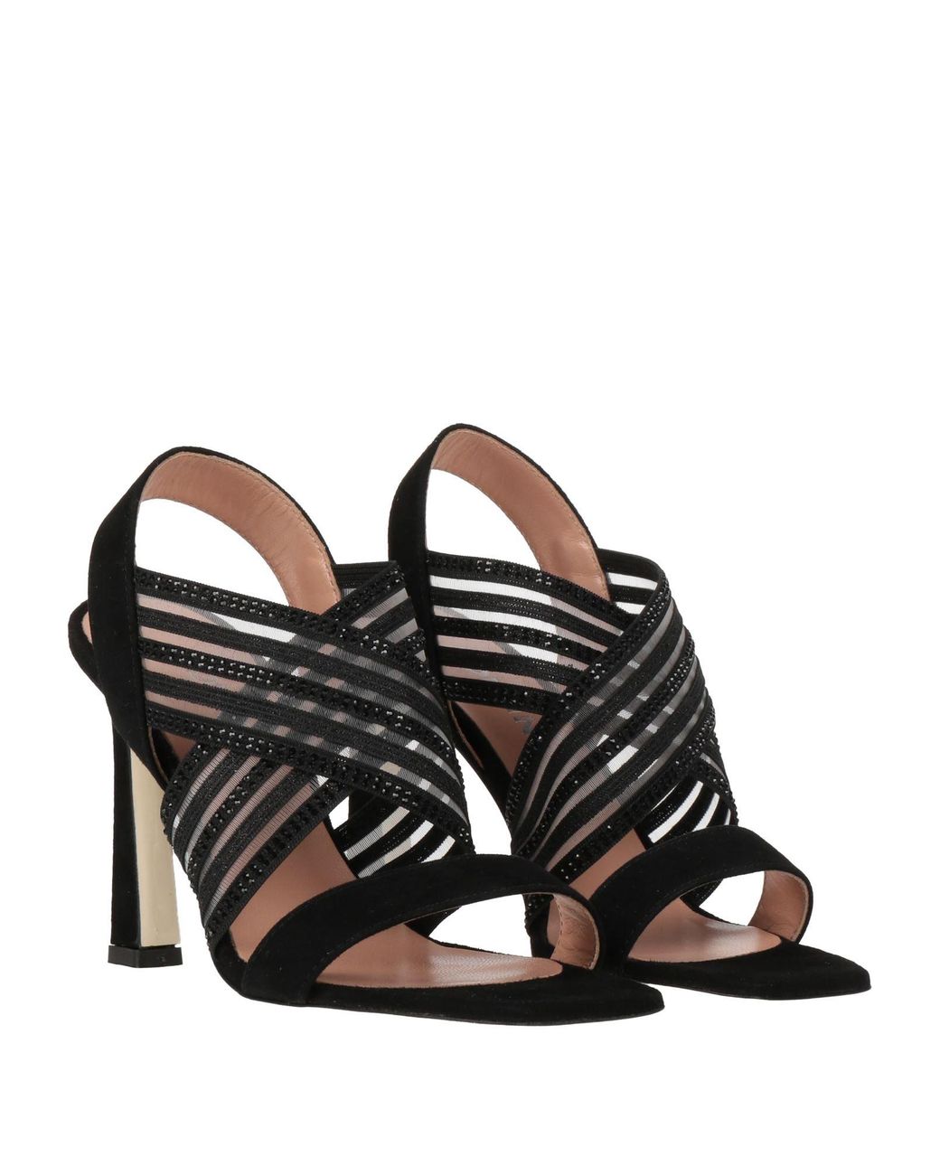 Pollini Black Sandals