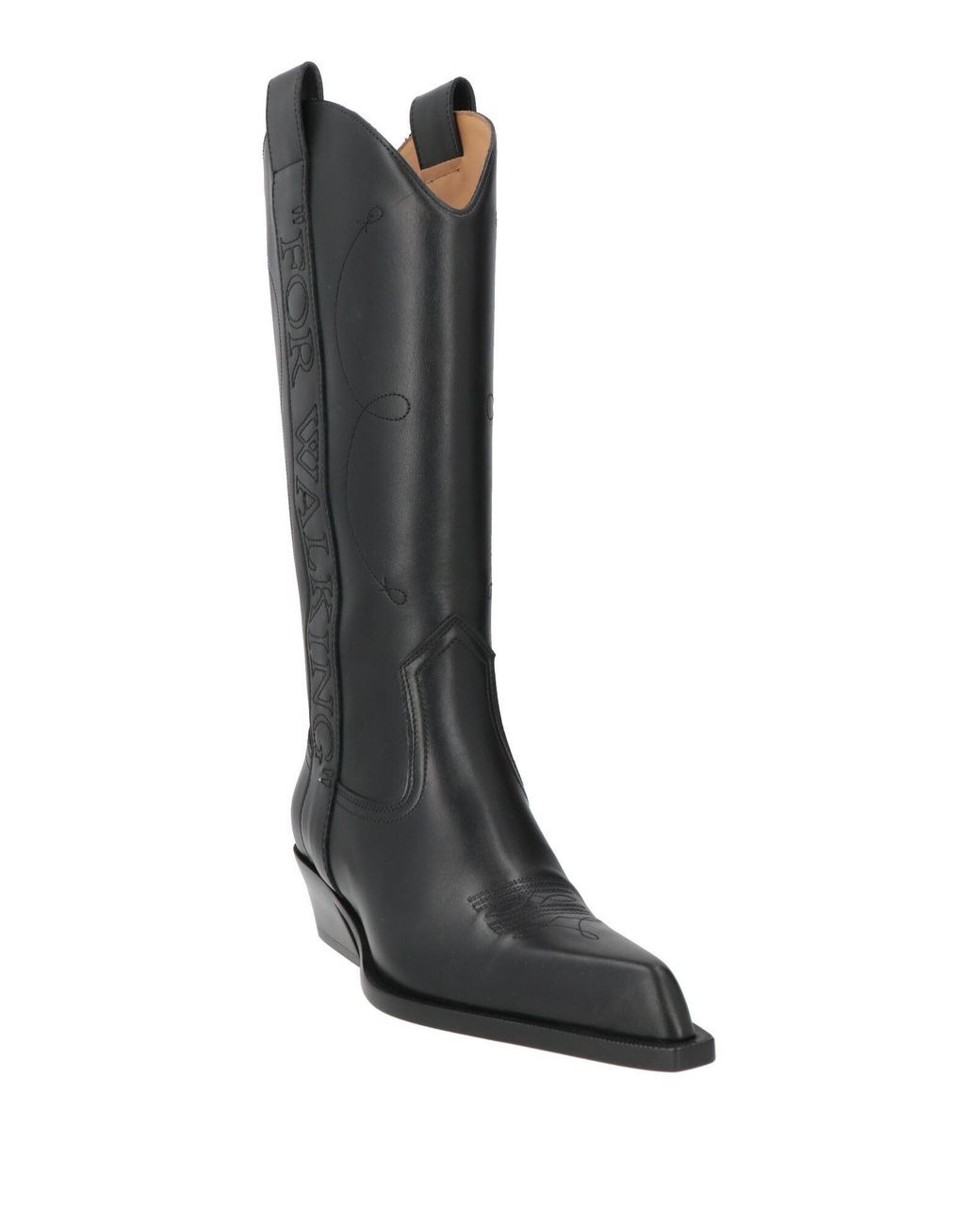 Off-White c/o Virgil Abloh Black Boot Leather