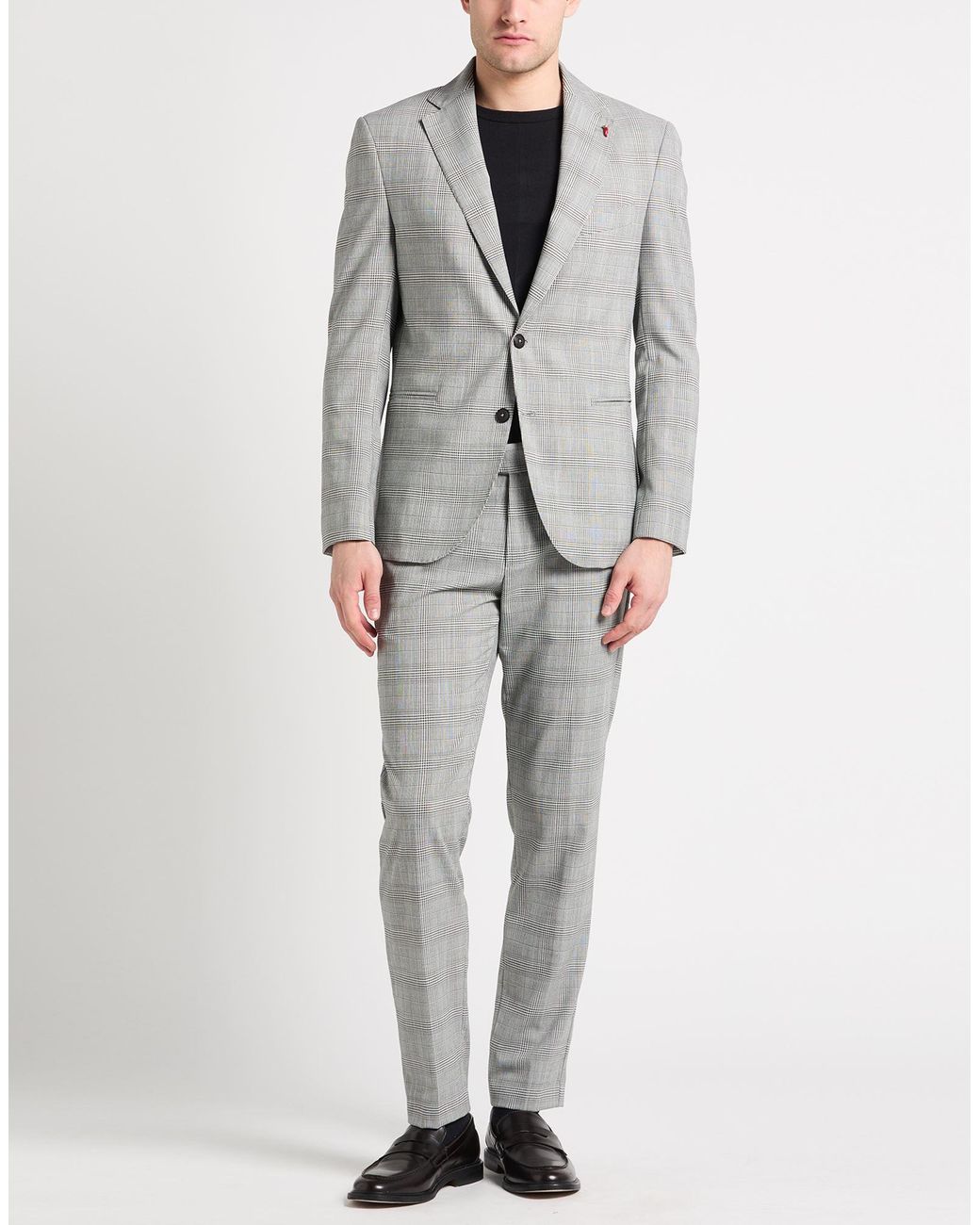 MULISH Gray Suits for men