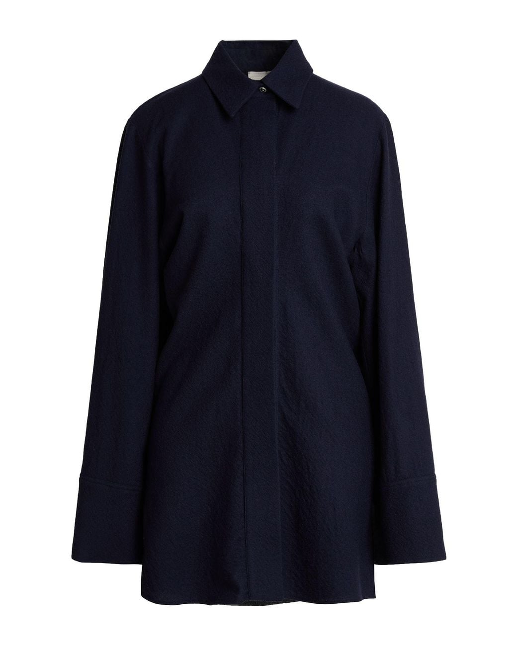 Alysi Blue Chocolat Mini Dress Virgin Wool