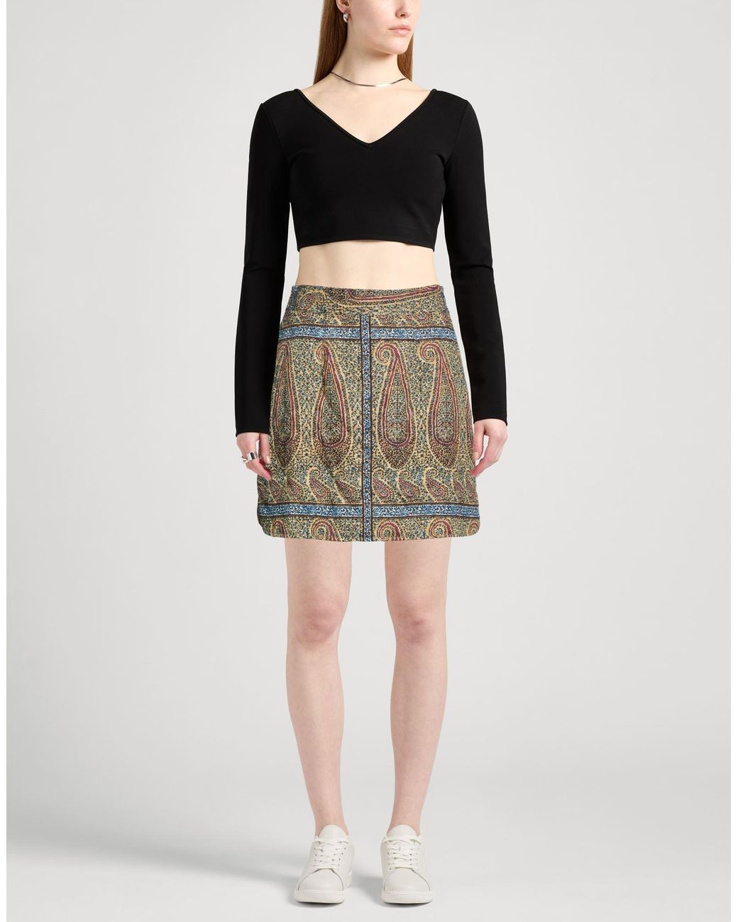 Antik Batik Natural Sand Mini Skirt Cotton