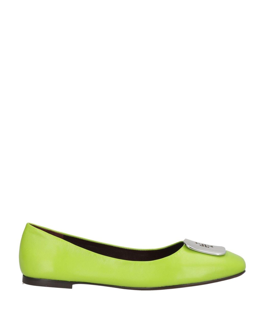 Tory Burch Green Ballet Flats