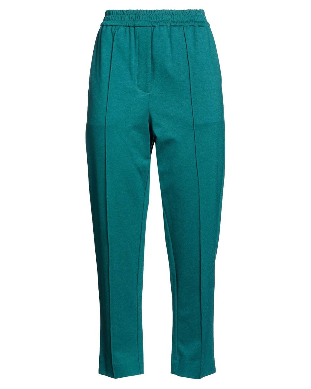 MEIMEIJ Green Dark Pants Viscose, Polyamide, Elastane, Acetate