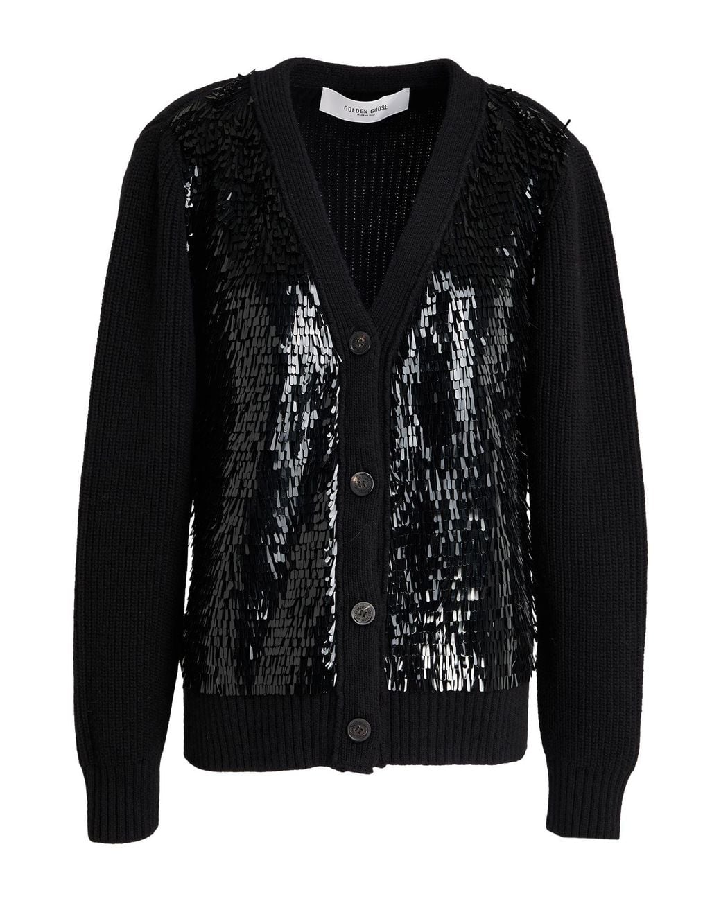 Golden Goose Deluxe Brand Black Cardigan Wool
