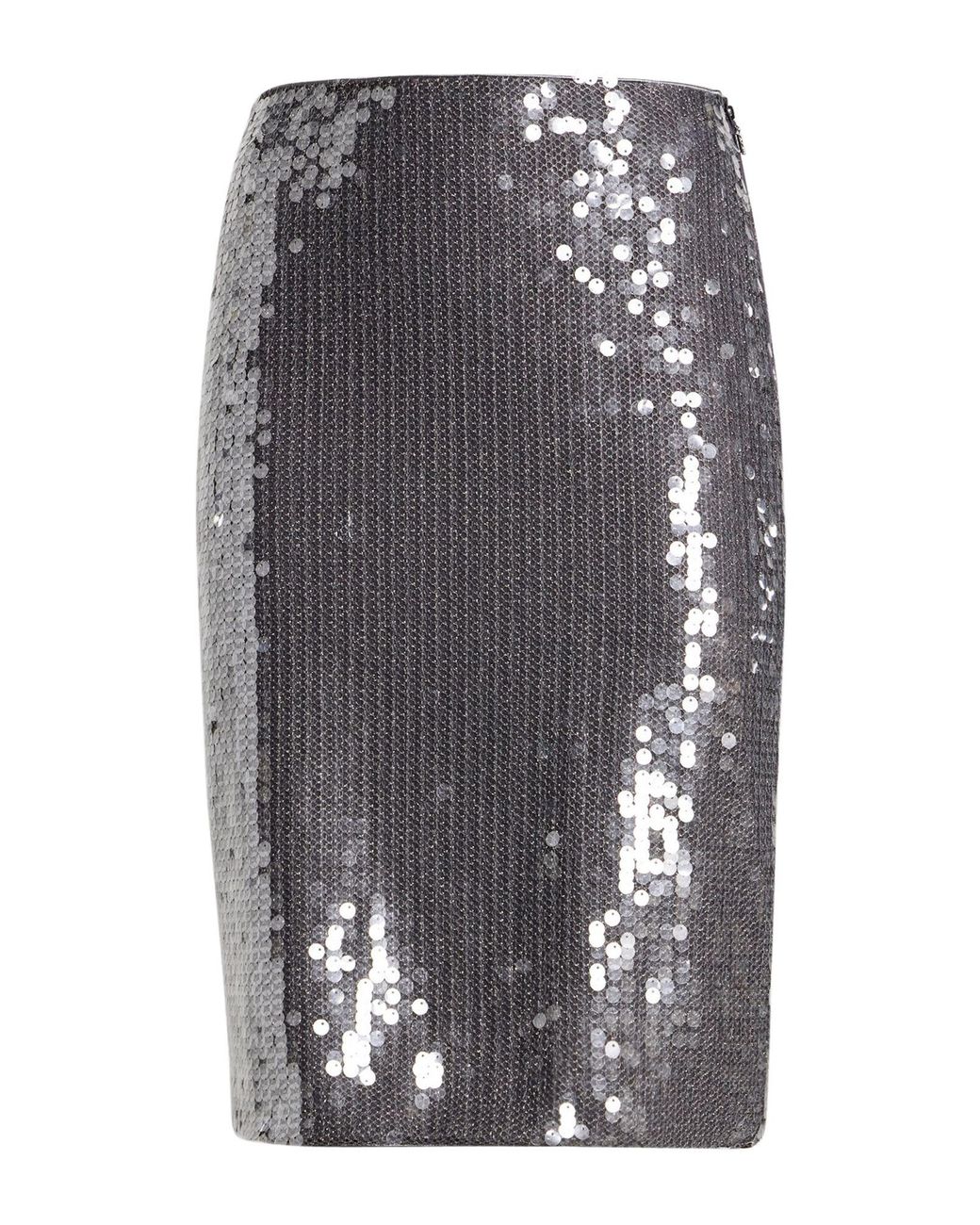 ROTATE BIRGER CHRISTENSEN Gray Midi Skirt