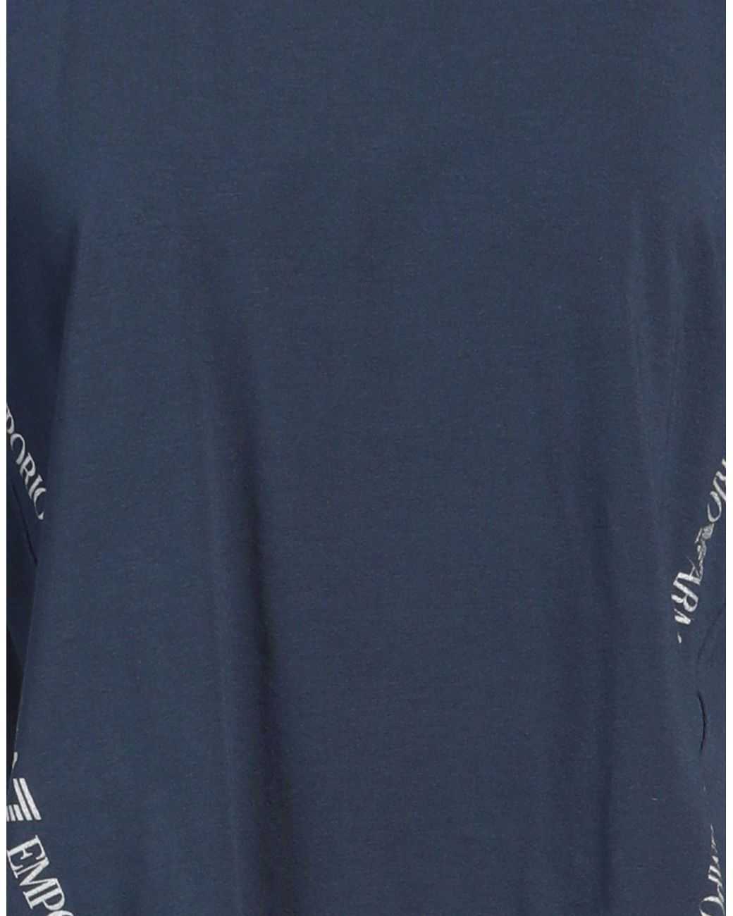 EA7 Blue T-Shirt Cotton, Elastane