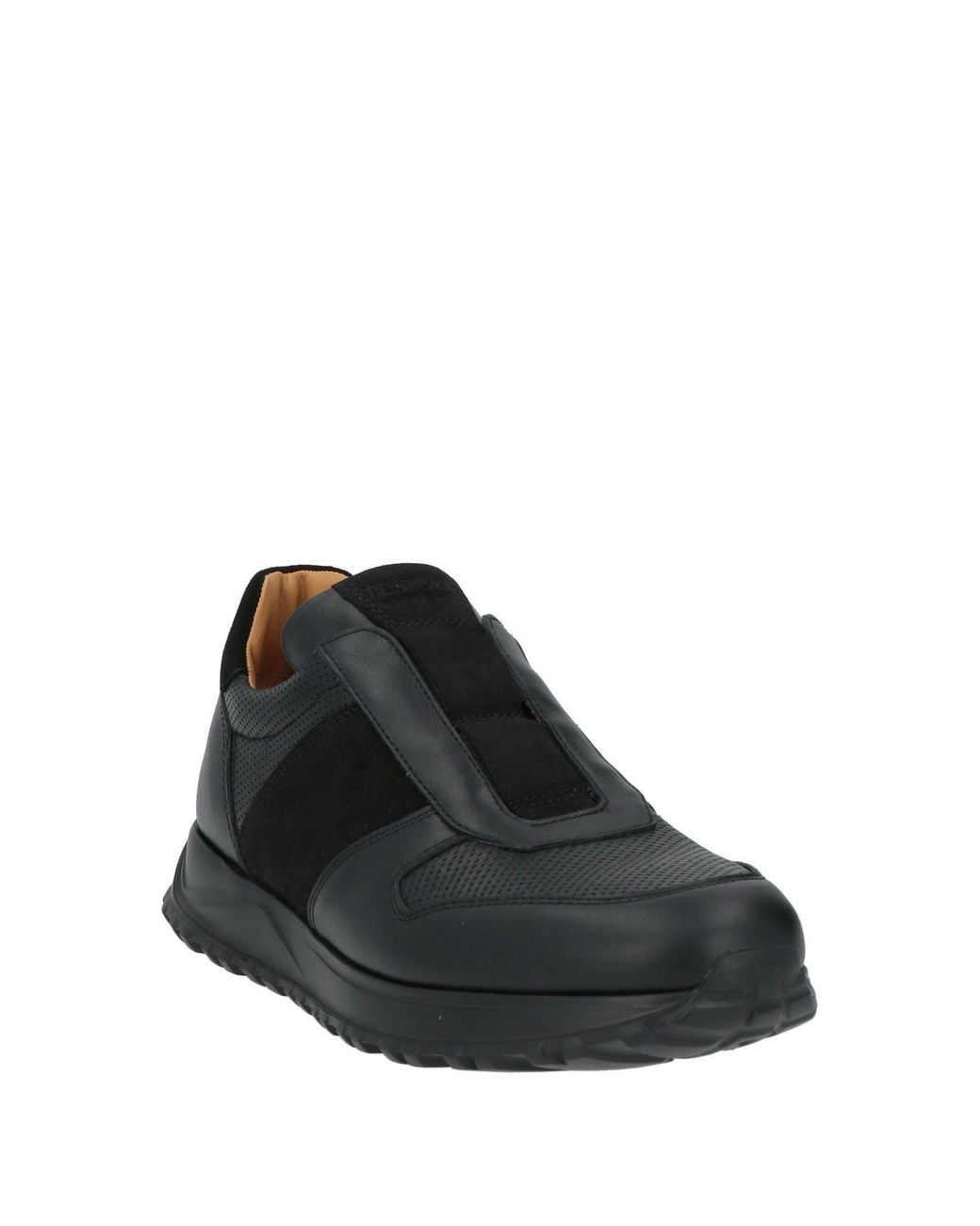 Testoni Black Sneakers Leather for men