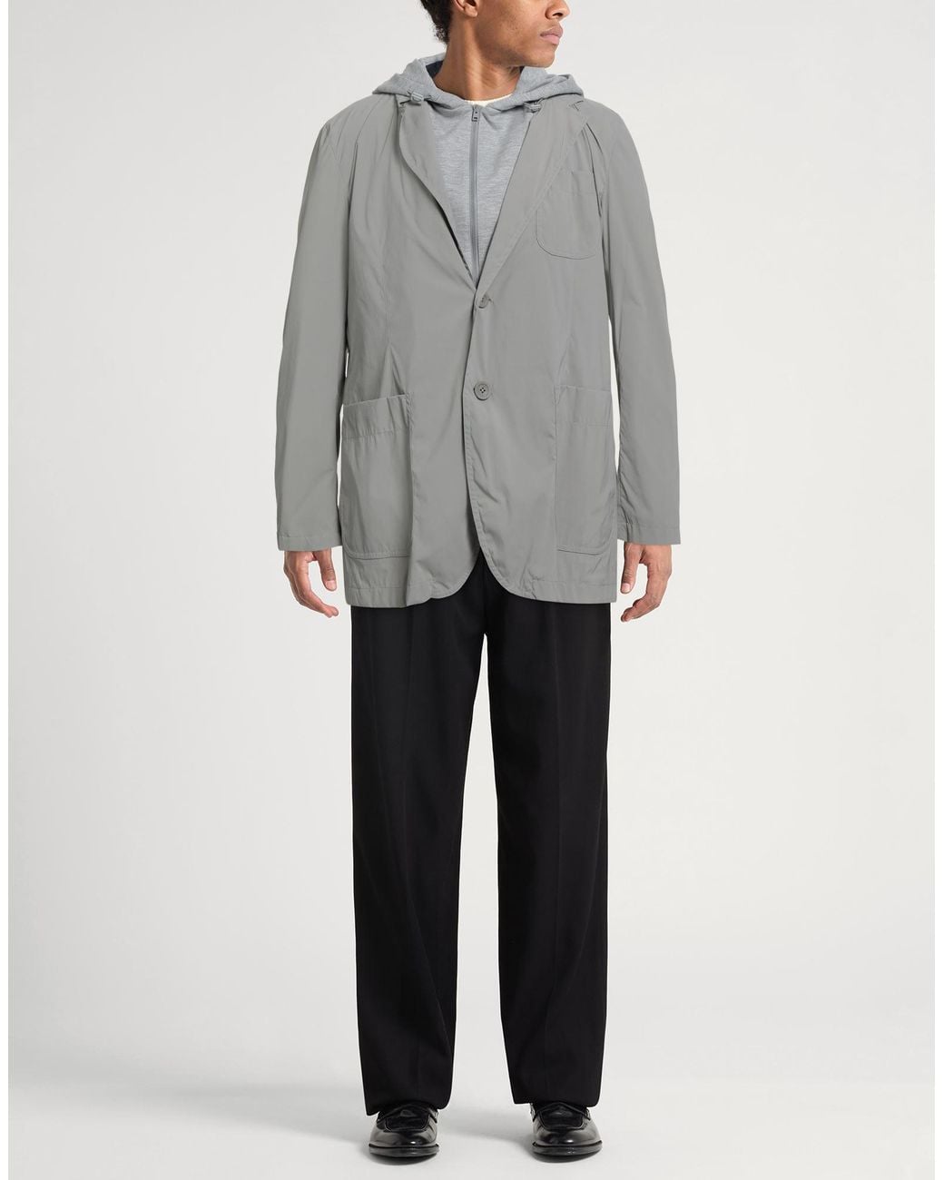 Herno Gray Jacket Polyamide, Elastane for men