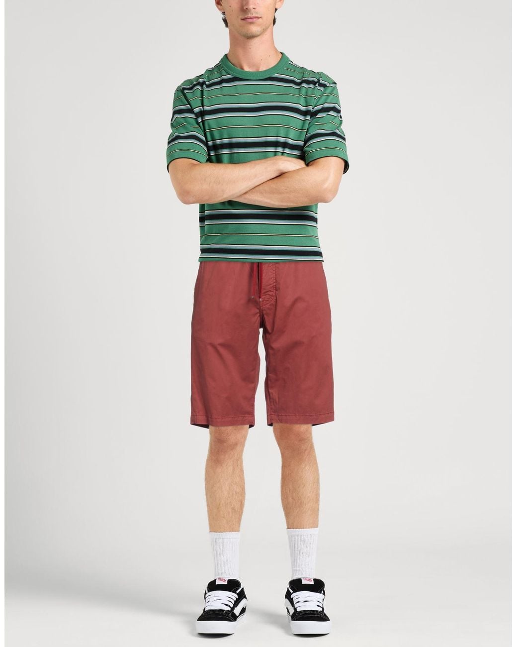 Jacob Cohen Red Shorts & Bermuda Shorts Lyocell, Cotton, Elastane for men