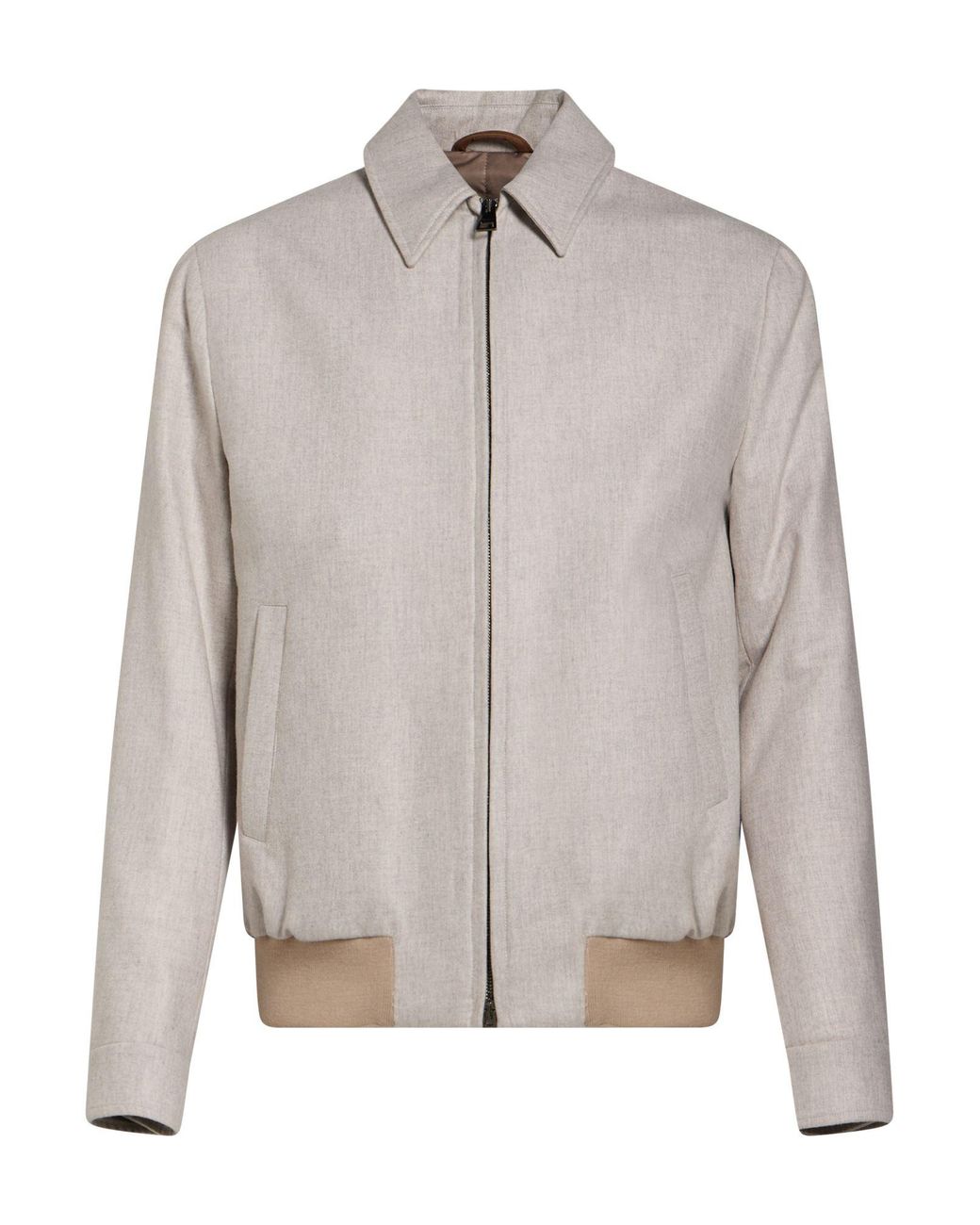 Luigi Borrelli Napoli Gray Jacket Virgin Wool, Polyamide for men