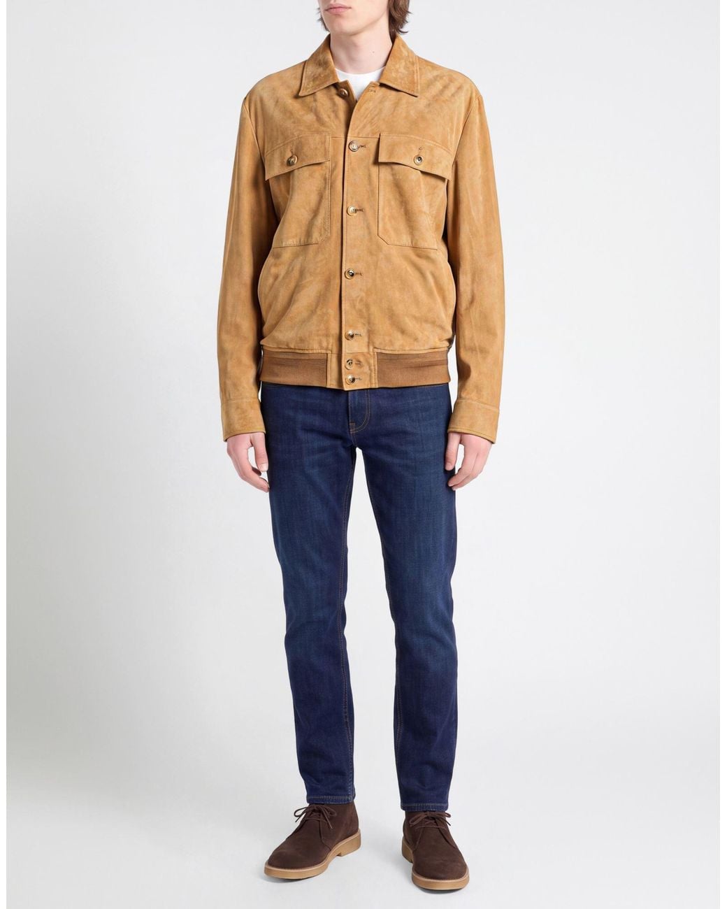 Jacob Cohen Natural Jacket Polyester, Elastane for men