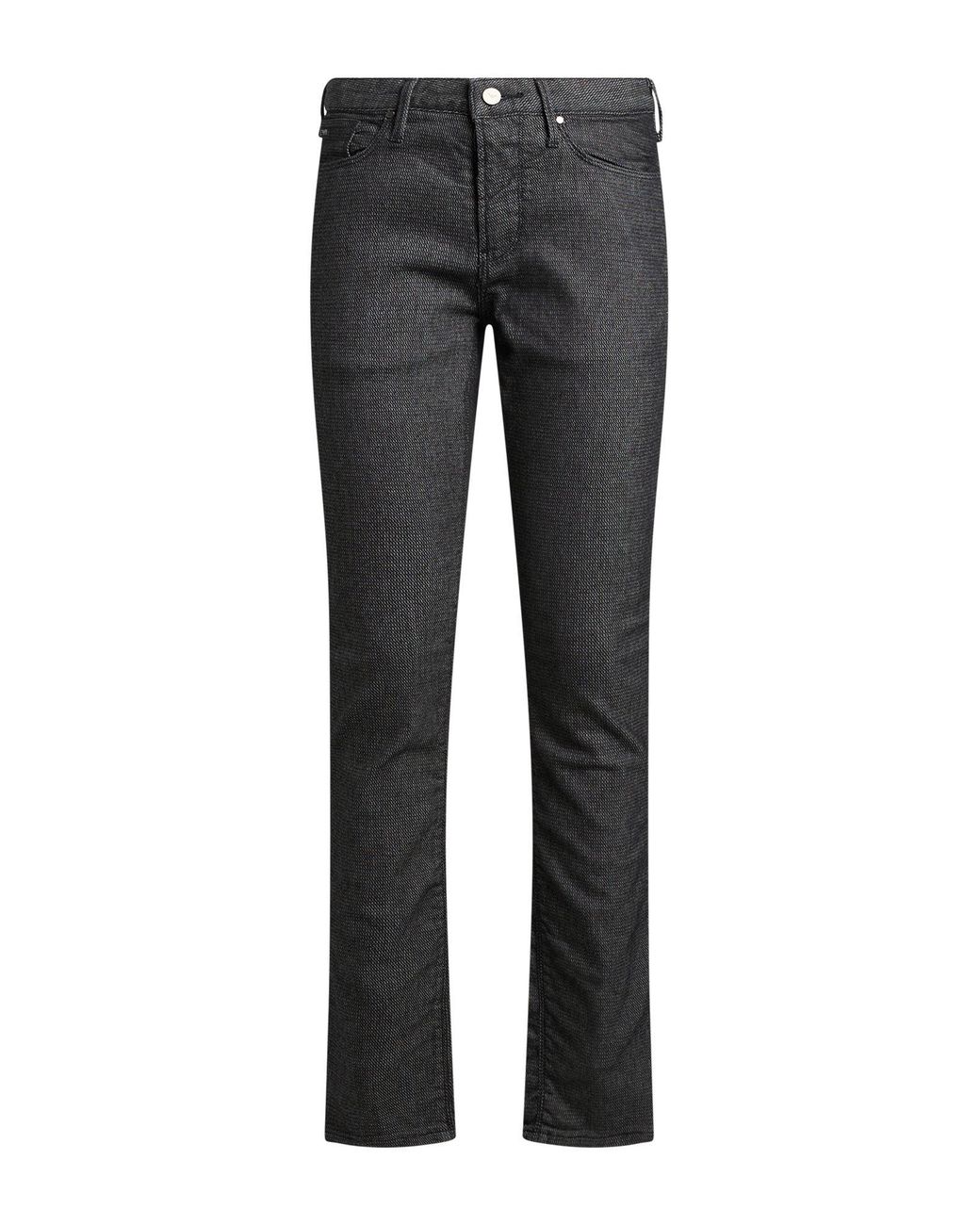 Emporio Armani Gray Pants Cotton, Polyester, Elastane for men