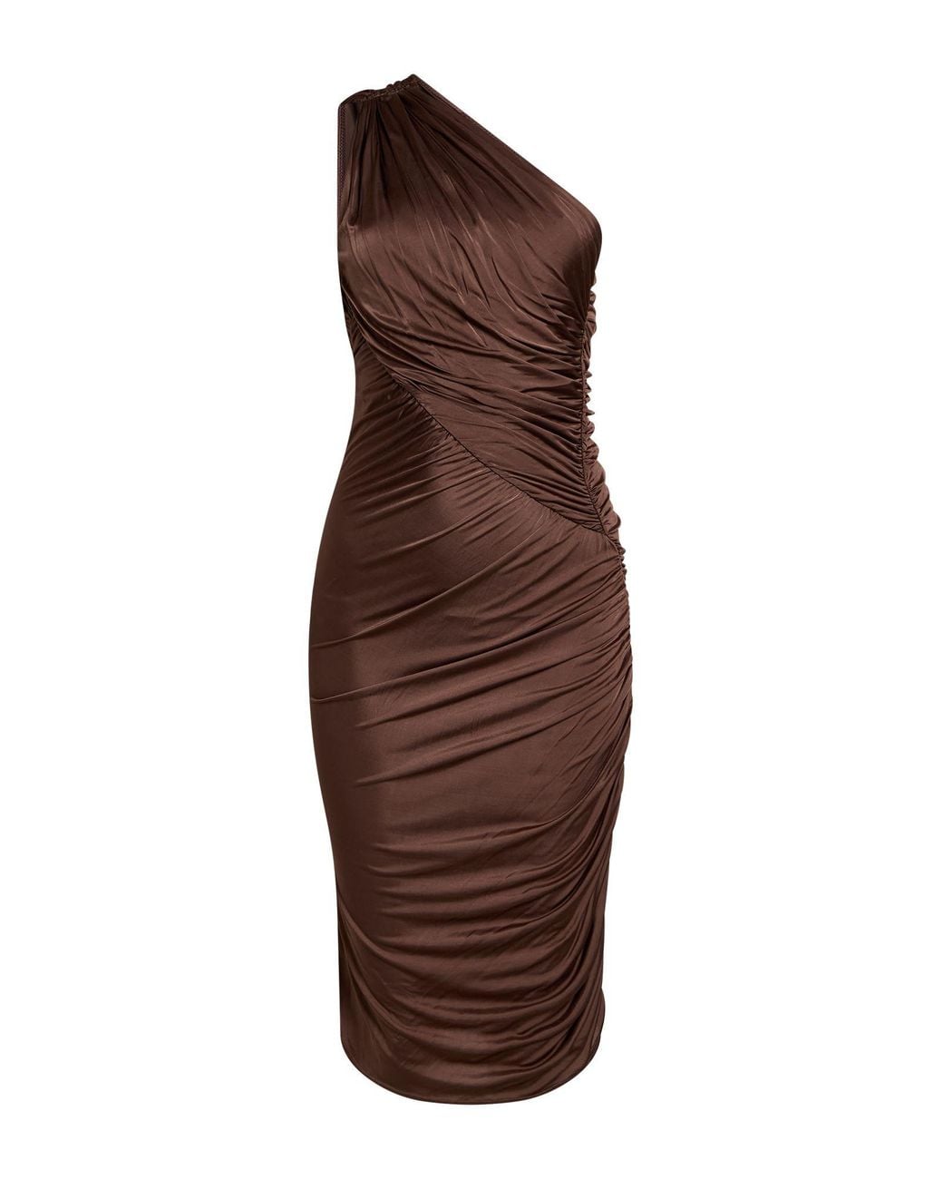 Rick Owens Brown Midi Dress