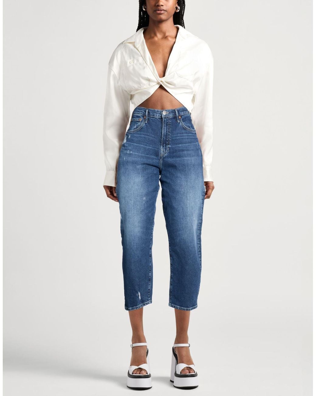 True Religion Blue Jeans Cotton, Polyester, Elastane