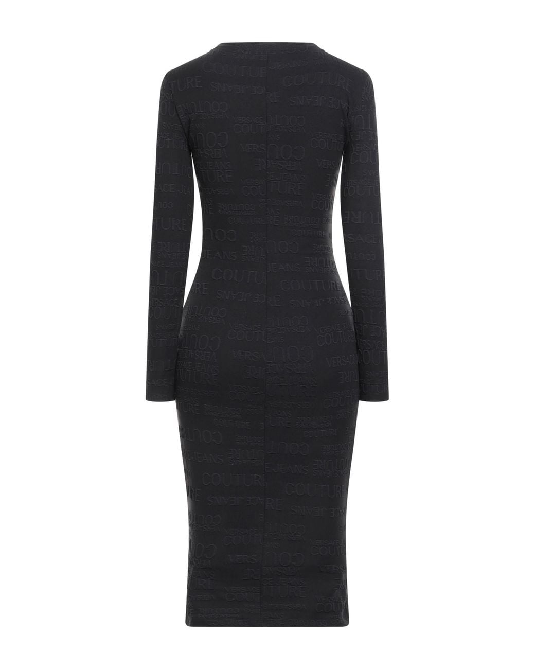 Versace Jeans Couture Black Midi Dress