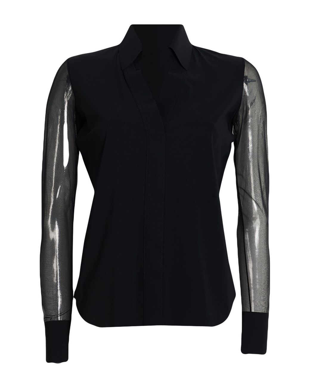 La Petite Robe Di Chiara Boni Black Shirt Polyamide, Elastane