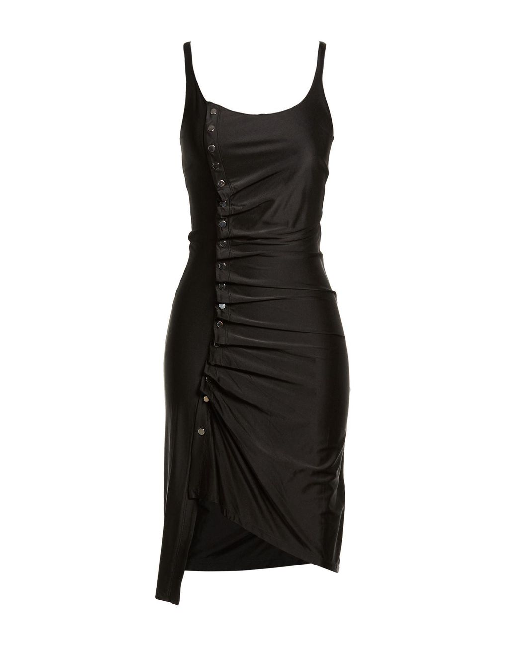 Rabanne Black Mini Dress Viscose, Elastane