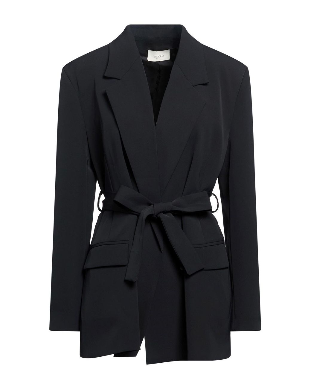 ViCOLO Black Blazer Polyester, Elastane