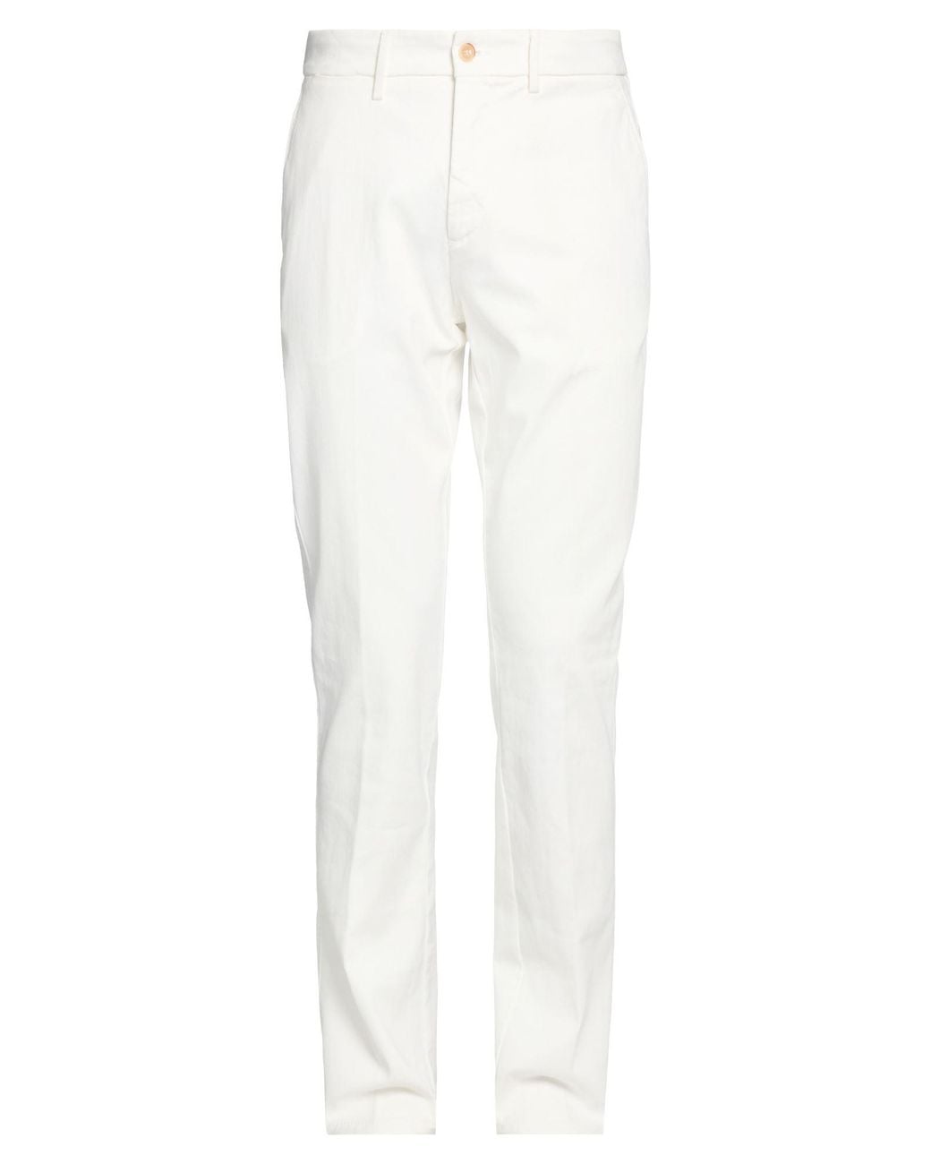 Harmont & Blaine White Pants Cotton, Elastane for men