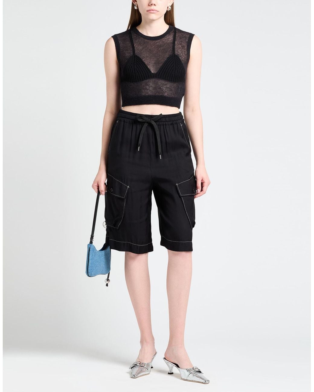 Pinko Black Shorts & Bermuda Shorts