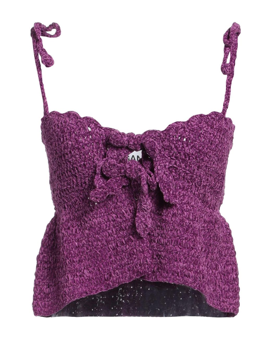 Top Ganni de color Purple