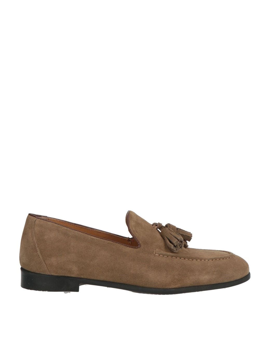Herman Scott Brown Khaki Loafers Leather for men