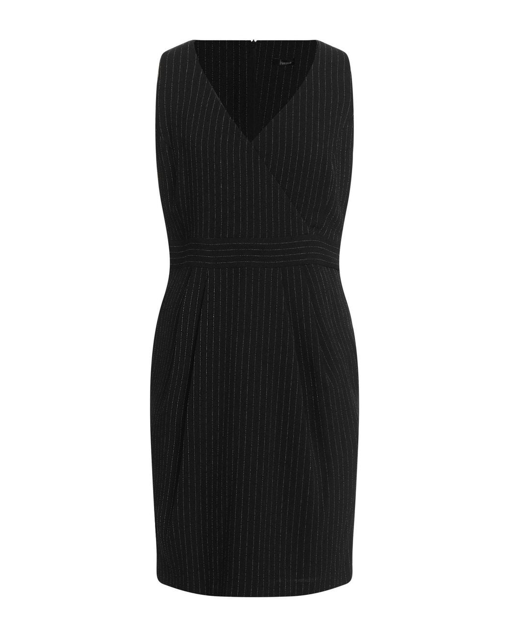 Hanita Black Mini Dress Polyester, Elastane, Viscose