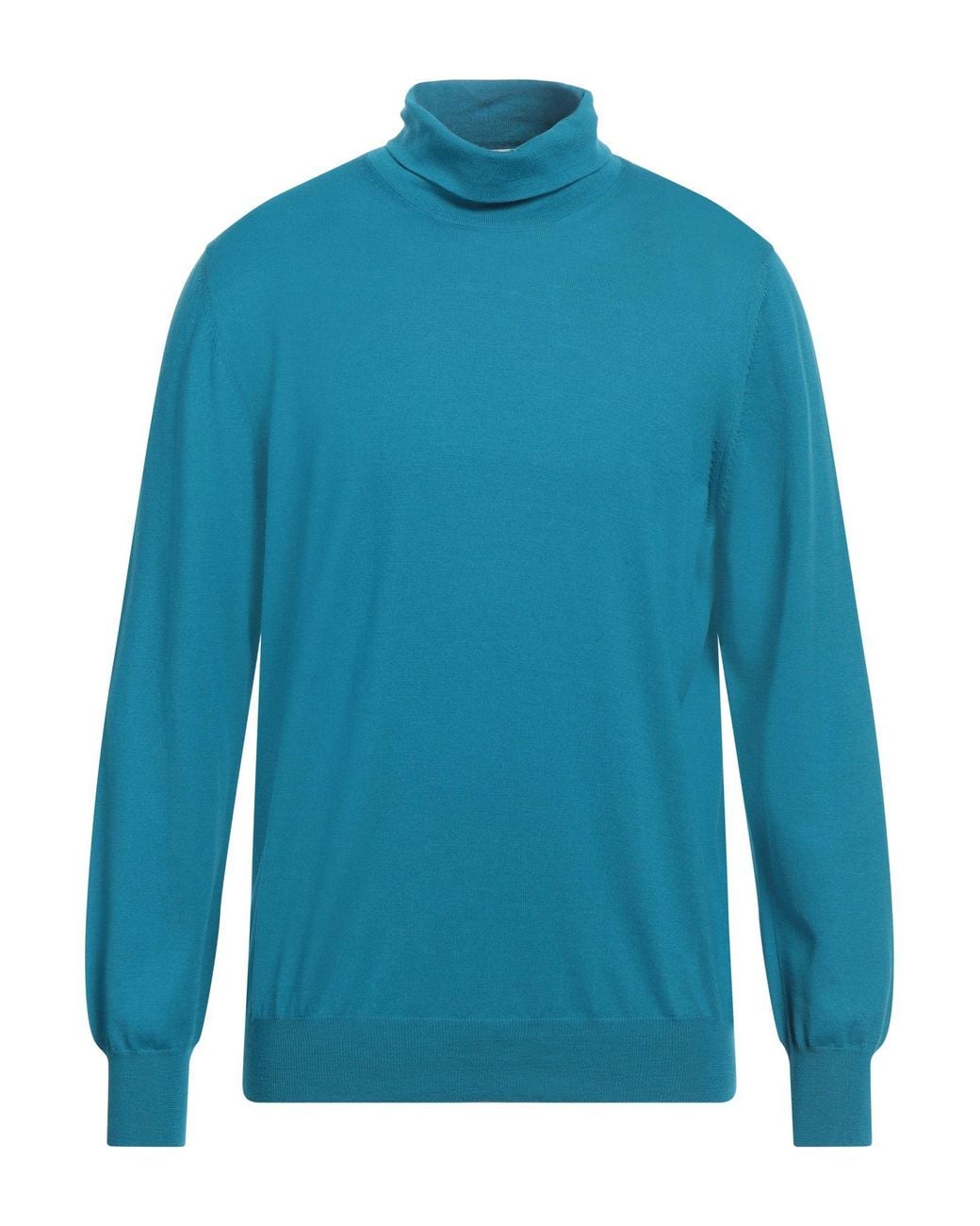 Lardini Blue Turtleneck Wool for men