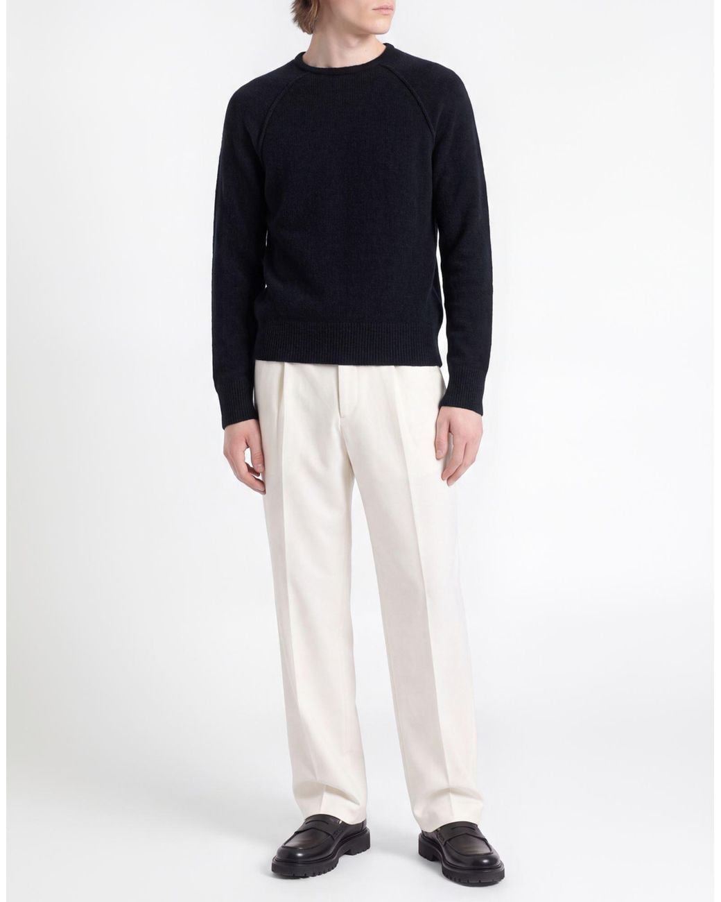 Alpha Studio Blue Midnight Sweater Virgin Wool, Polyamide for men