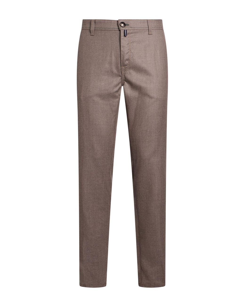 Luigi Borrelli Napoli Gray Pants Wool for men