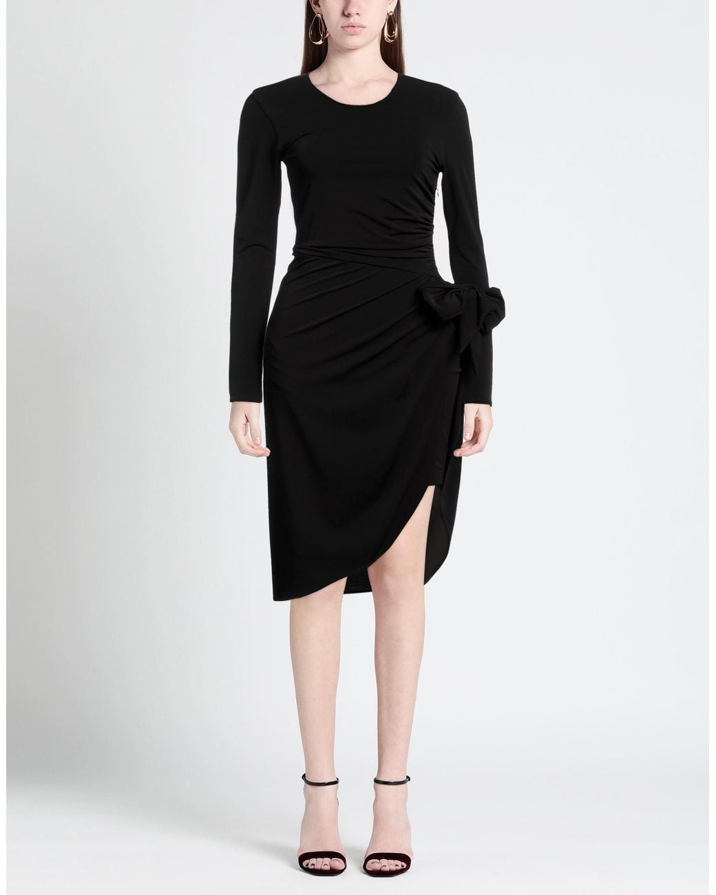 FEDERICA TOSI Black Midi Dress