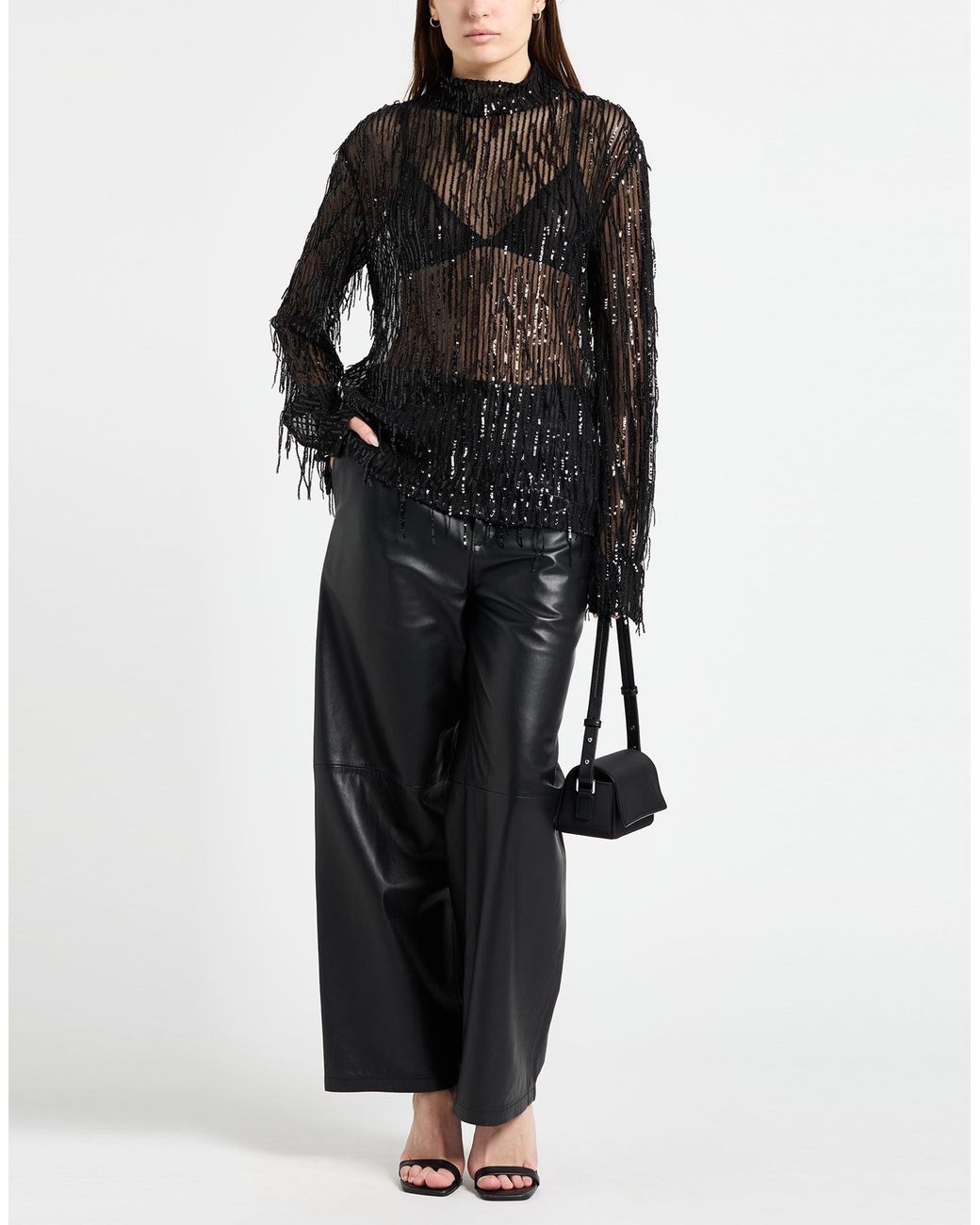 PT Torino Black Top Polyester, Elastane