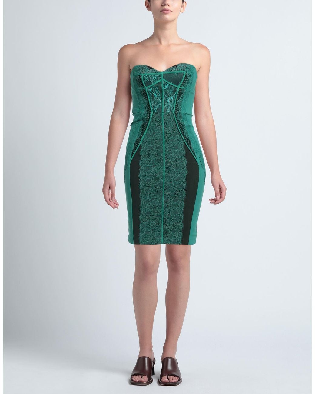 Elisabetta Franchi Green Mini Dress