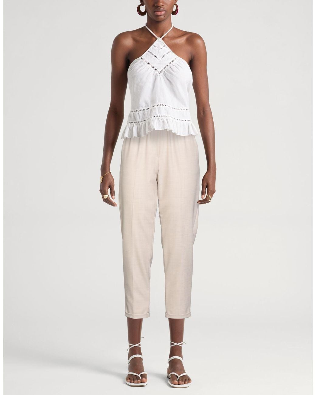 Antonelli Natural Pants Polyester, Virgin Wool, Elastane