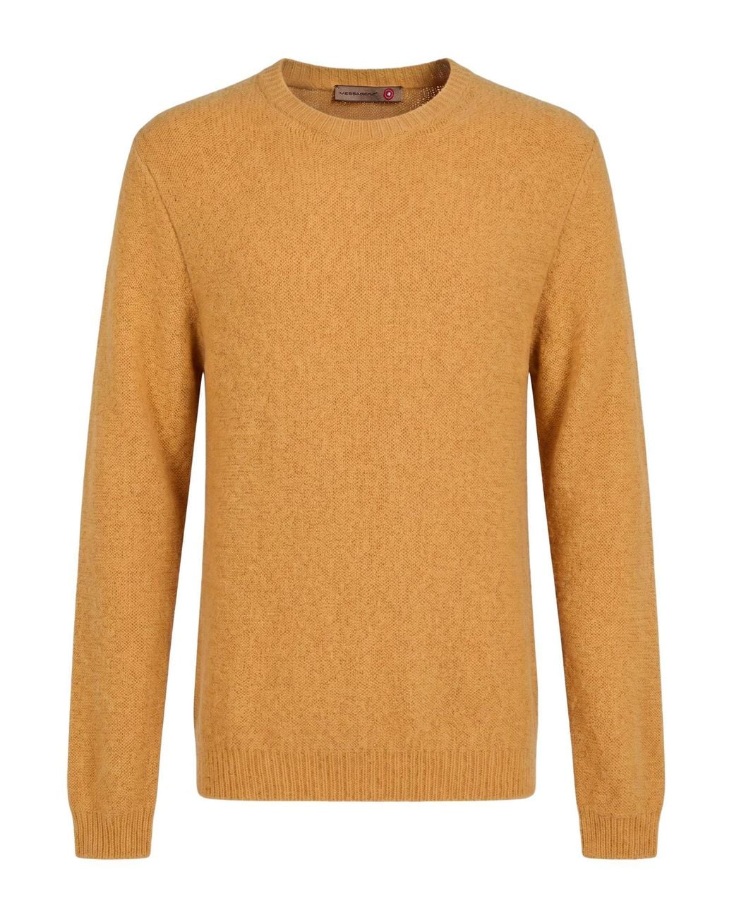 Messagerie Orange Sweater Acrylic, Alpaca Wool, Polyamide, Wool for men
