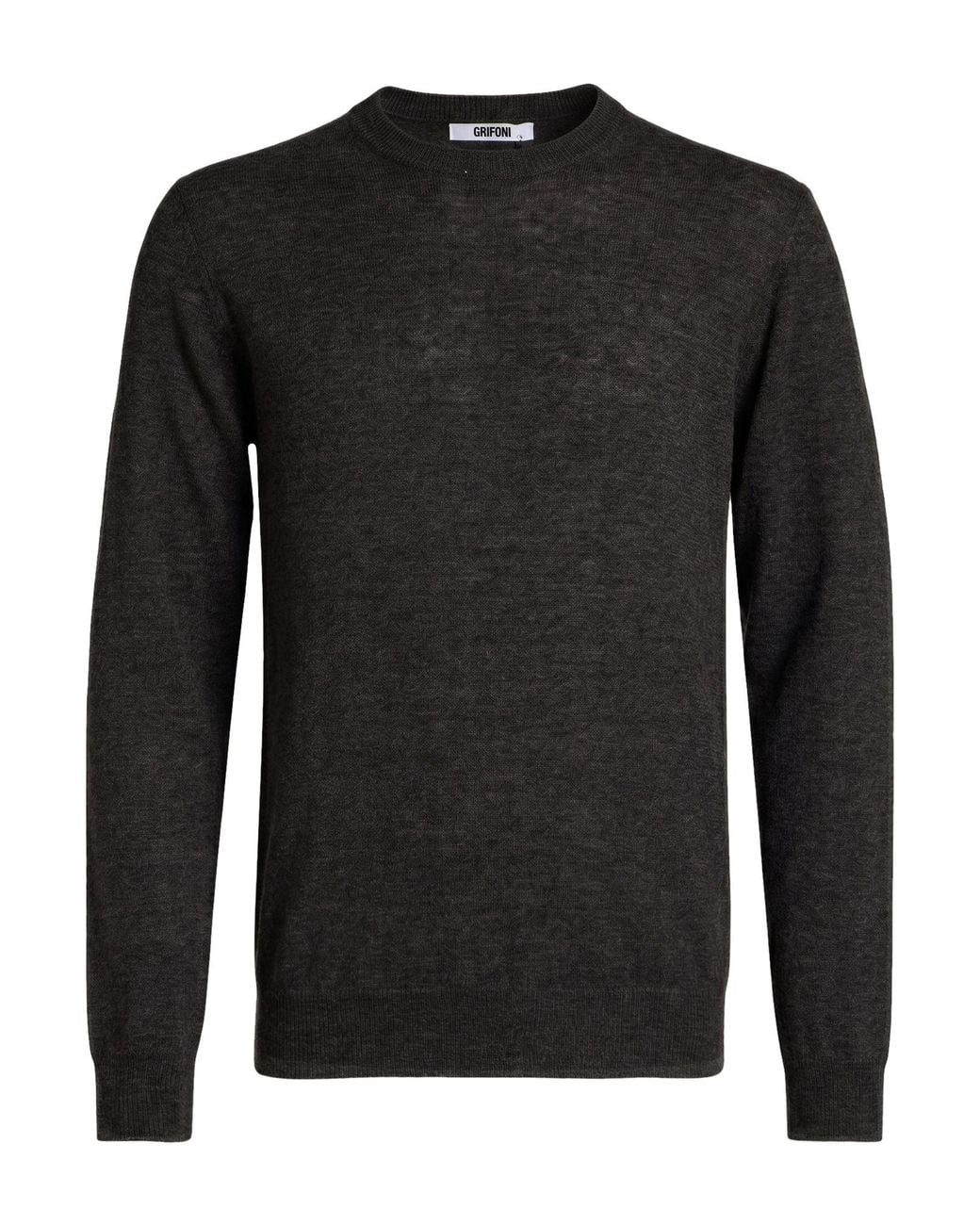 Grifoni Black Sweater Polyamide, Alpaca Wool, Wool for men
