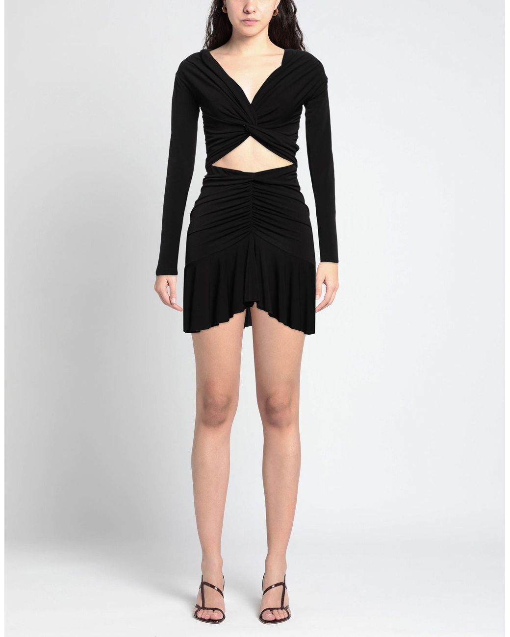 ANDAMANE Black Mini Dress Polyester, Elastane