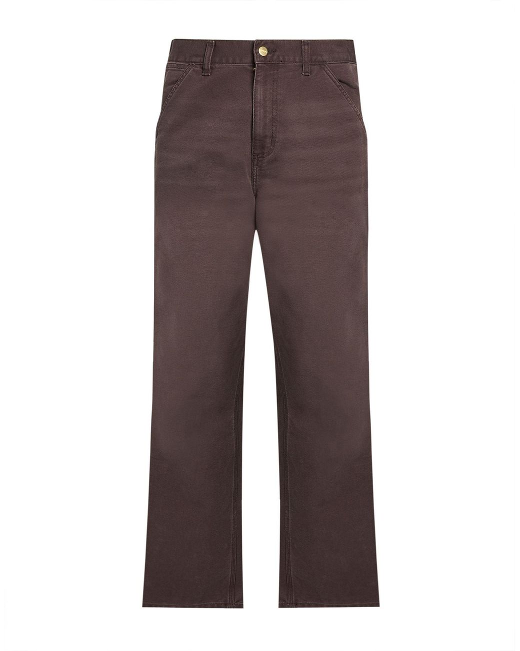 Carhartt Brown Dark Pants Organic Cotton for men