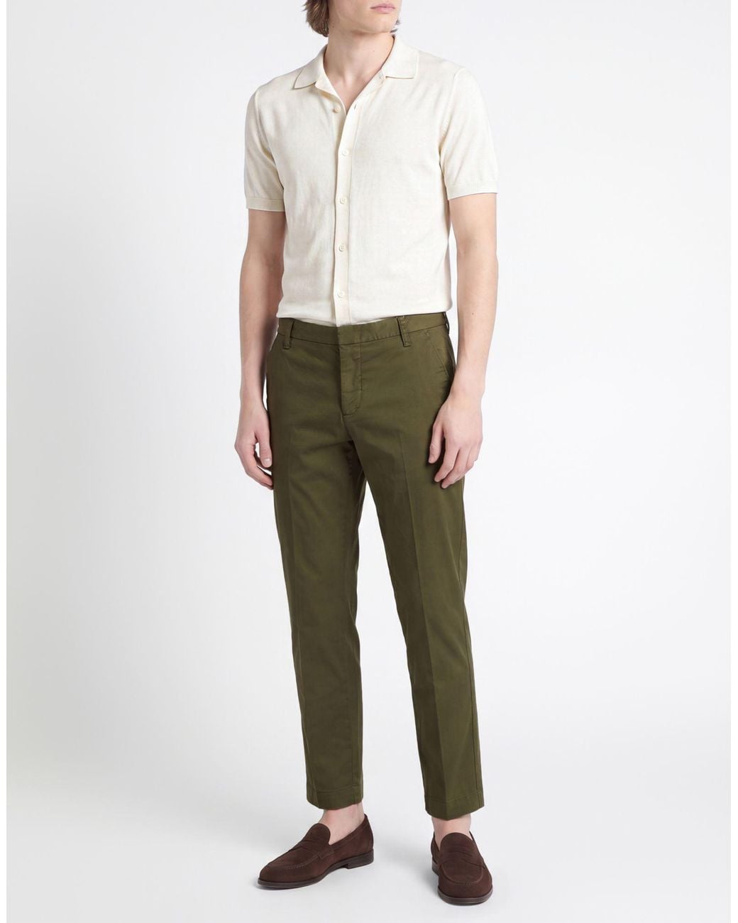 Entre Amis Green Pants for men
