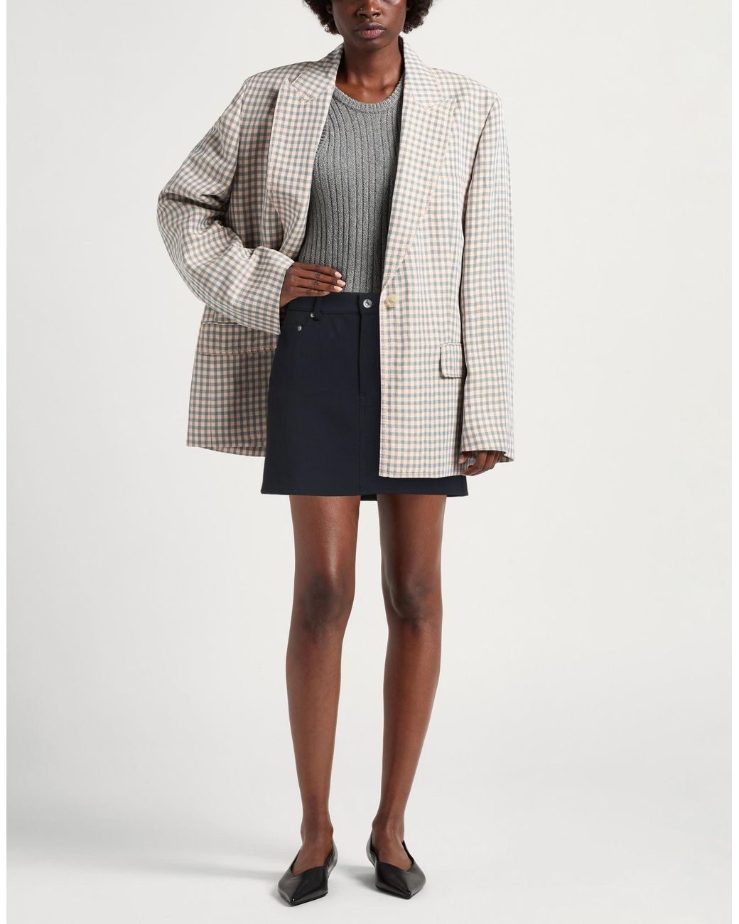 Grifoni Blue Mini Skirt