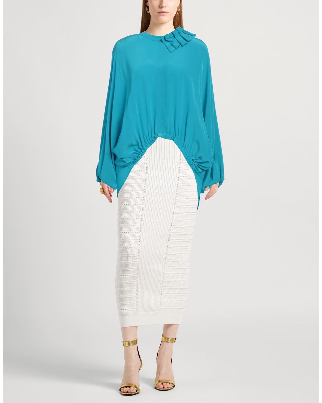 Liviana Conti Blue Top Silk