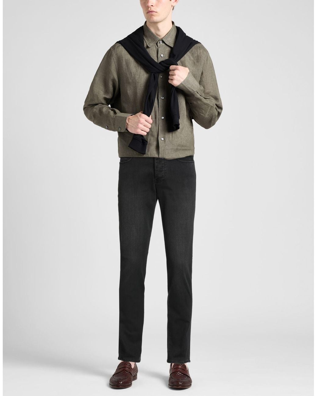 Emporio Armani Black Jeans for men
