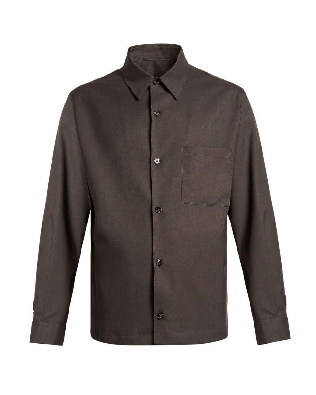 BE ABLE Gray Shirt Polyester, Virgin Wool, Elastane for men