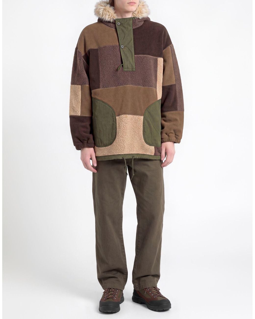 Comme des Garçons Brown Military Jacket Polyester, Cotton for men