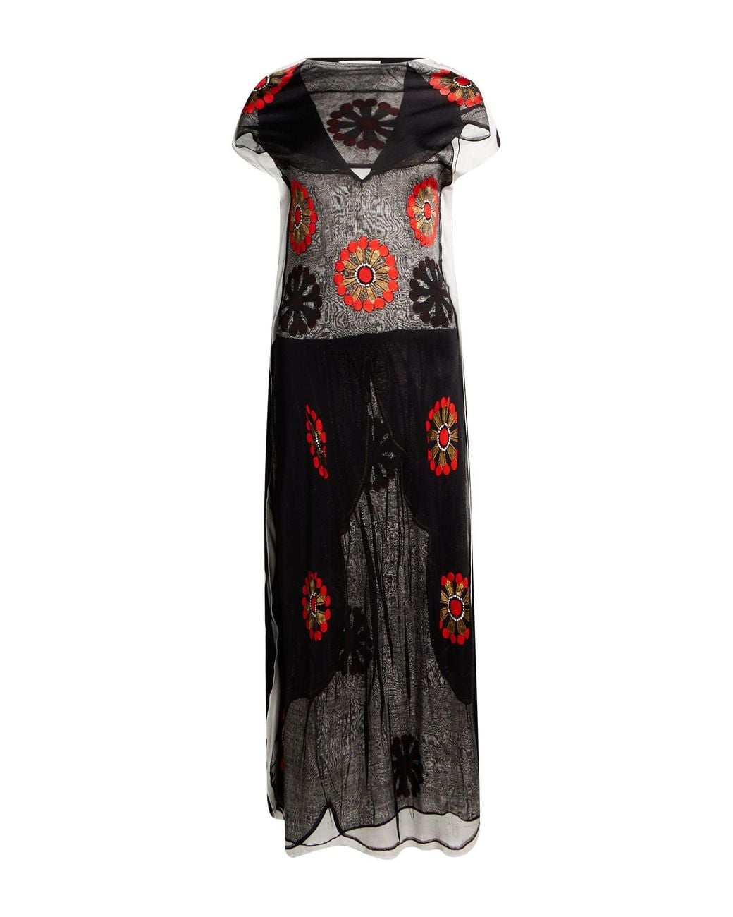 Lanvin Black Maxi Dress Viscose