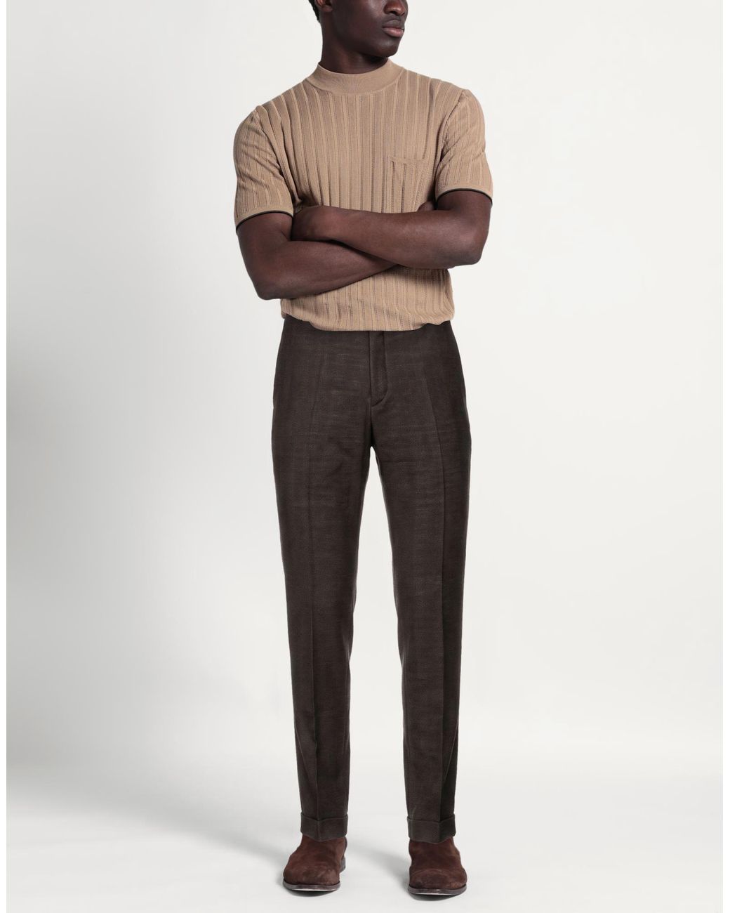GTA IL PANTALONE Gray Dark Pants Virgin Wool, Polyamide for men