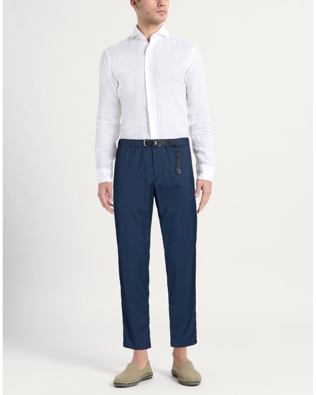 White Sand Blue Trouser for men